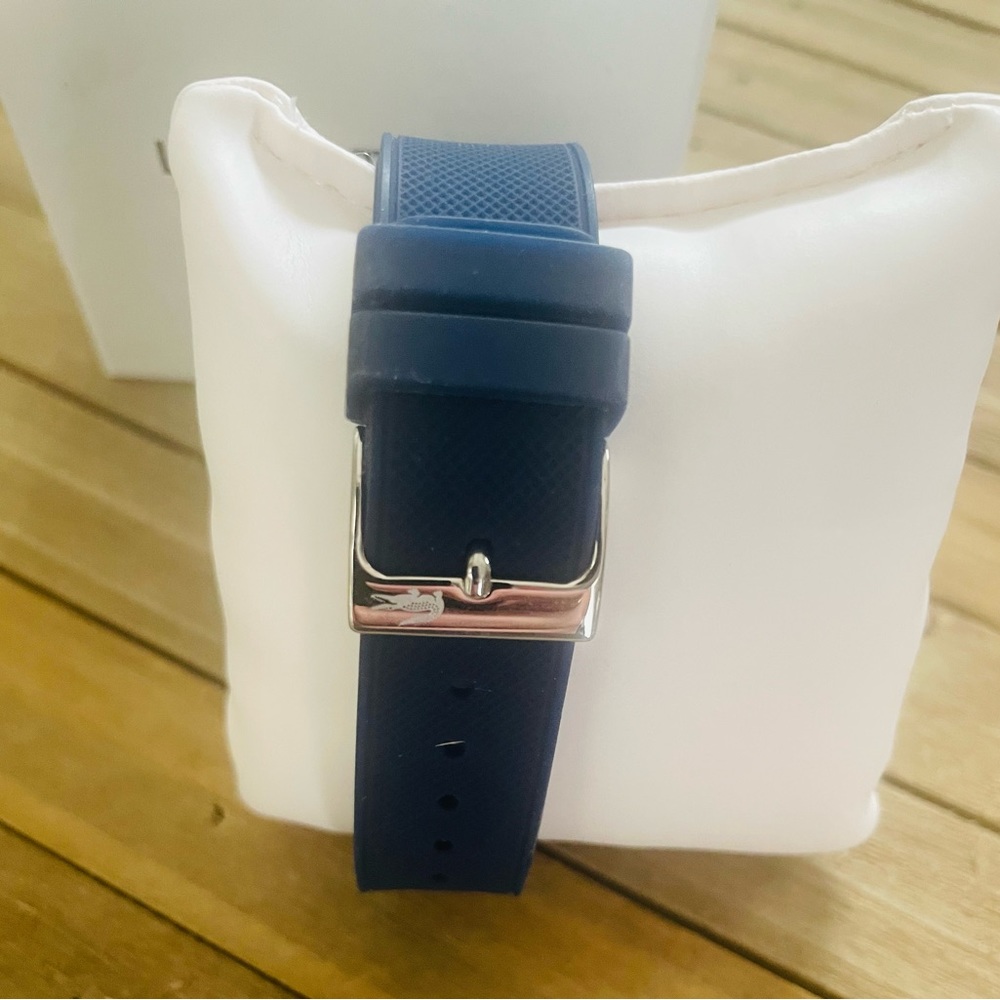 Lacoste Men’s Large 12.13 Silicone Strap Watch Blue - Picture 3 of 3